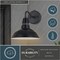 Vaxcel Buena Park Metal 1 Light Dusk to Dawn Black Outdoor Dome Barn Wall Lantern T0650 - alternate 7